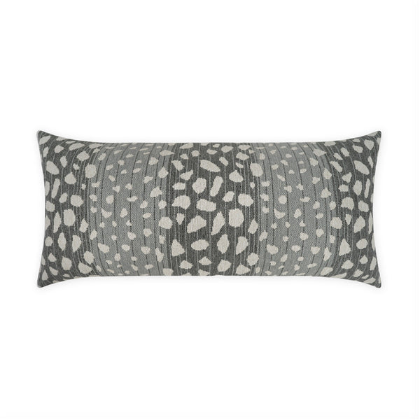 Outdoor Deerskin Lumbar Pillow - Flannel-Outdoor Pillows-D.V. KAP-LOOMLAN