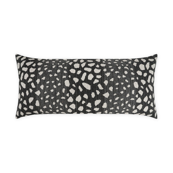 Outdoor Deerskin Lumbar Pillow - Metal-Outdoor Pillows-D.V. KAP-LOOMLAN