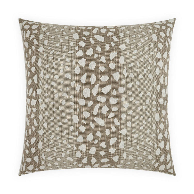 Outdoor Deerskin Pillow - Alabaster-Outdoor Pillows-D.V. KAP-LOOMLAN