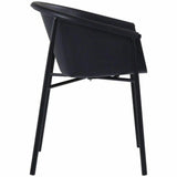 Outdoor Dining Chair Set Black