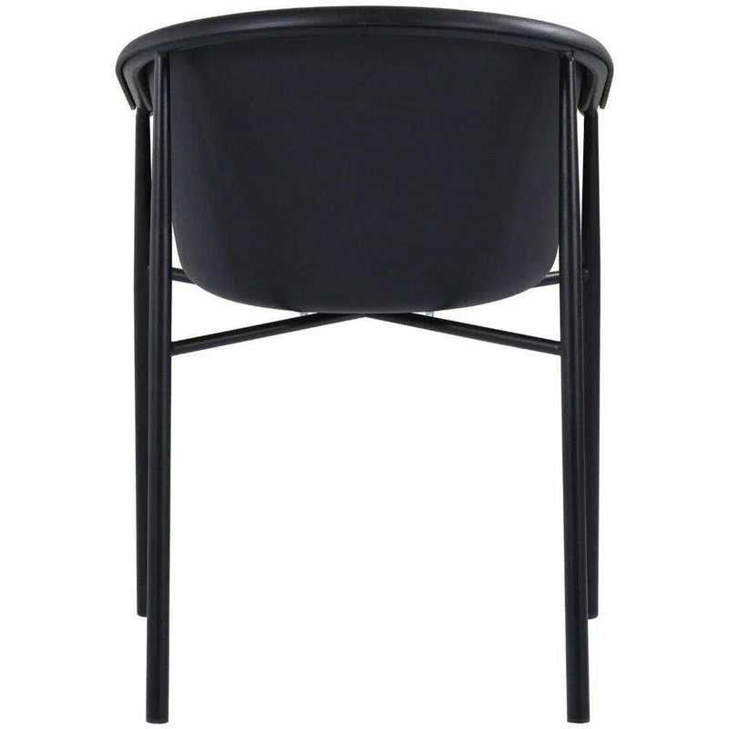 Outdoor Dining Chair Set Black