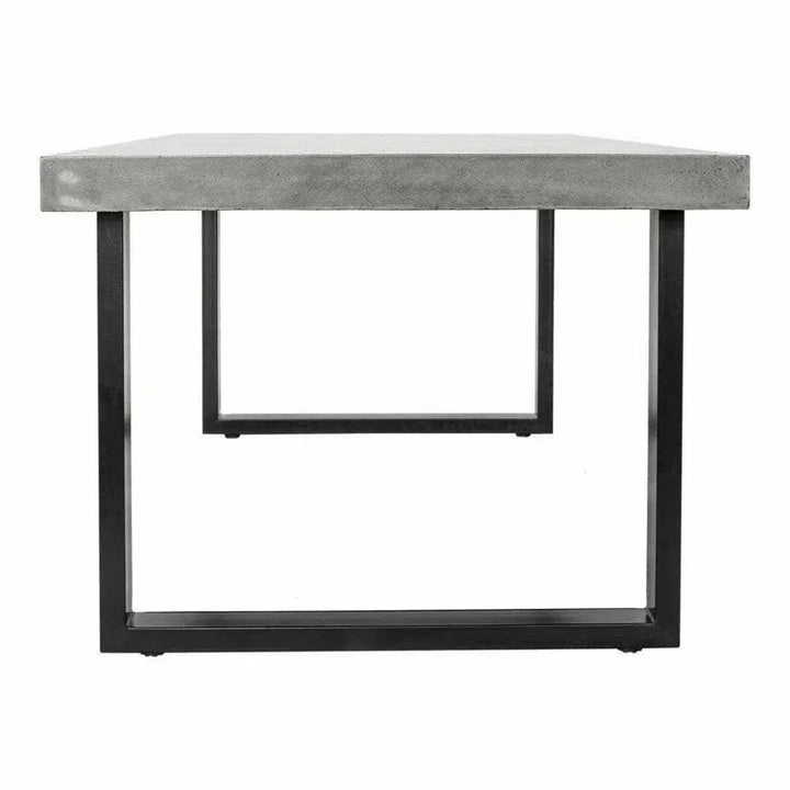 Outdoor Dining Table Large Grey-Outdoor Dining Tables-Moe's Home-LOOMLAN