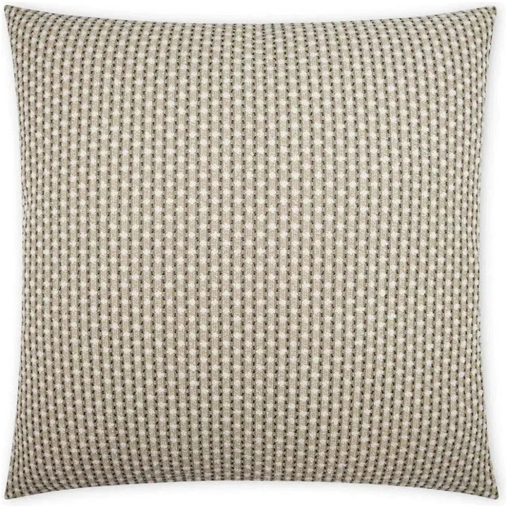 Outdoor Dot Dash Pillow - Taupe-Outdoor Pillows-D.V. Kap-LOOMLAN