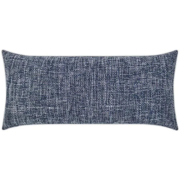 Outdoor Double Trouble Lumbar Pillow - Navy-Outdoor Pillows-D.V. Kap-LOOMLAN