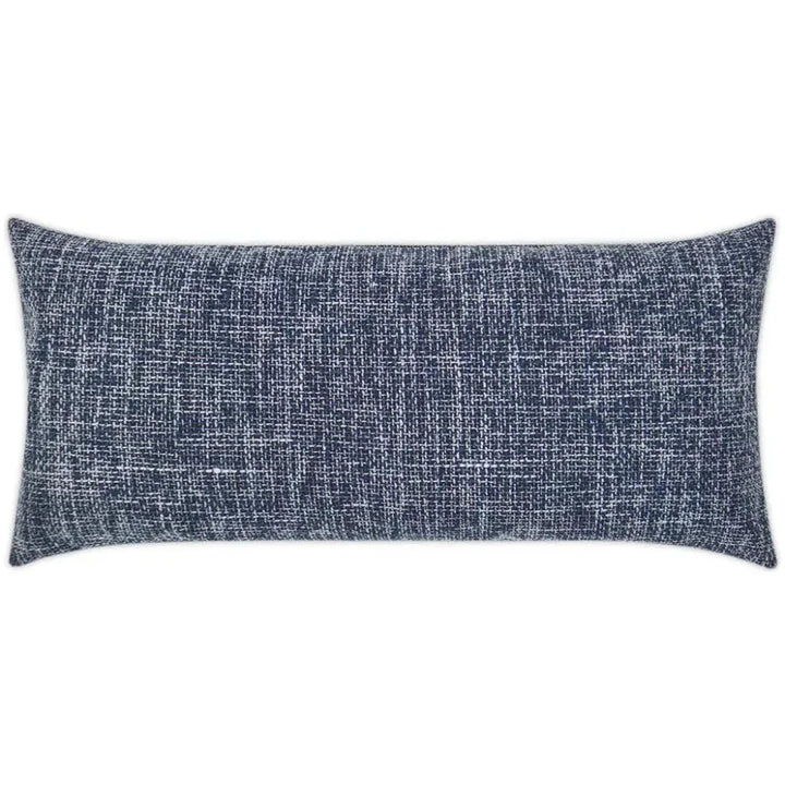 Outdoor Double Trouble Lumbar Pillow - Navy-Outdoor Pillows-D.V. Kap-LOOMLAN