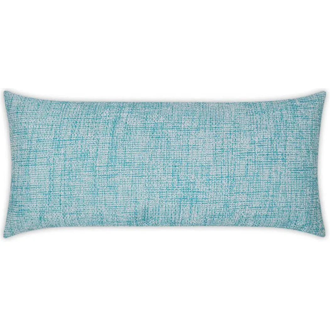 Outdoor Double Trouble Lumbar Pillow - Turquoise