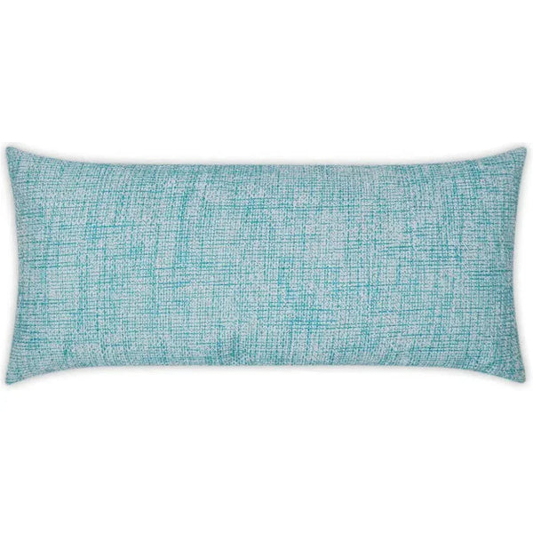 Outdoor Double Trouble Lumbar Pillow - Turquoise-Outdoor Pillows-D.V. Kap-LOOMLAN
