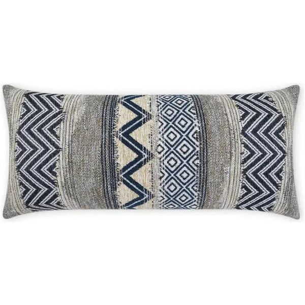 Outdoor Embolden Lumbar Pillow - Blue-Outdoor Pillows-D.V. Kap-LOOMLAN