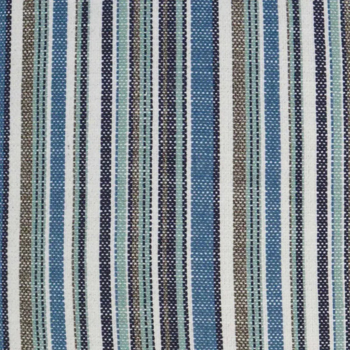 Outdoor Fancy Stripe Lumbar Pillow - Navy-Outdoor Pillows-D.V. Kap-LOOMLAN