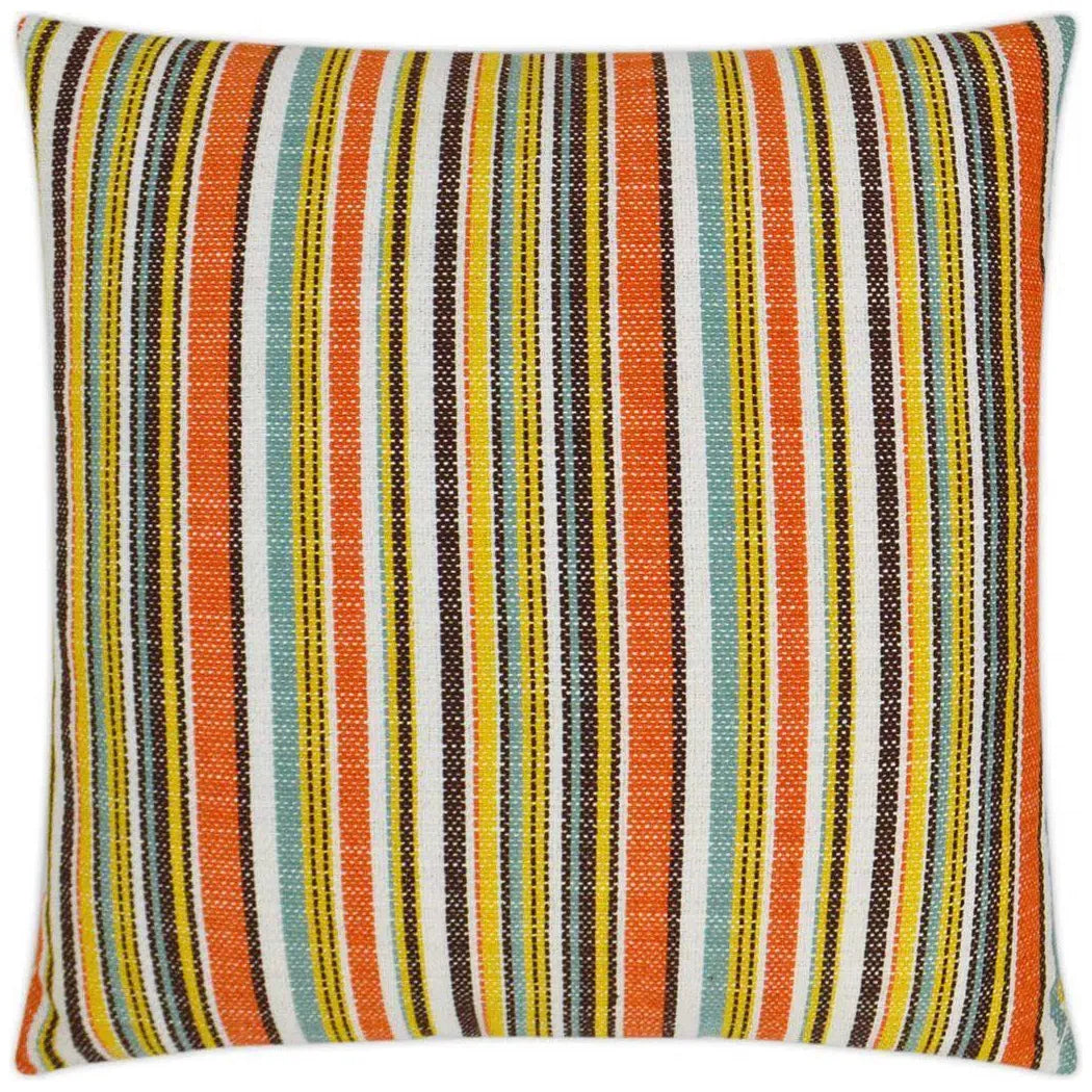 Outdoor Fancy Stripe Pillow - Multi