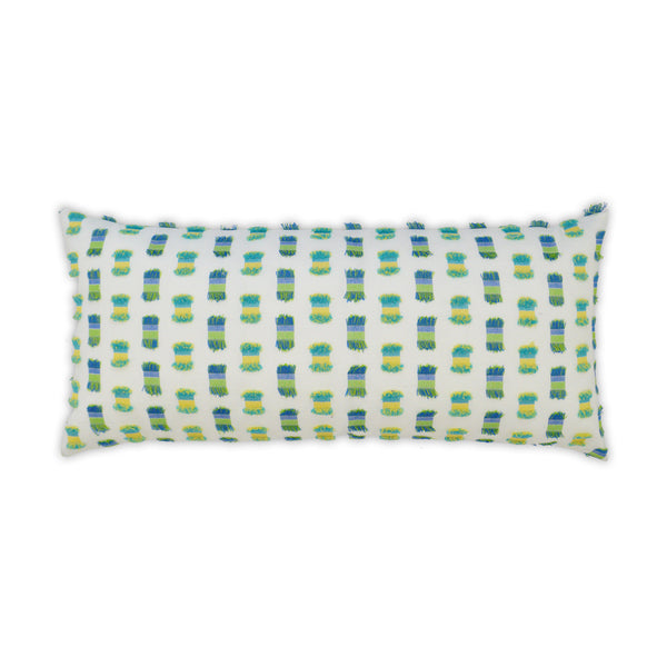 Outdoor Fifi Lumbar Pillow - Green-Outdoor Pillows-D.V. KAP-LOOMLAN