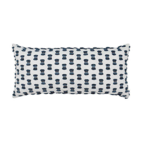 Outdoor Fifi Lumbar Pillow - Indigo-Outdoor Pillows-D.V. KAP-LOOMLAN