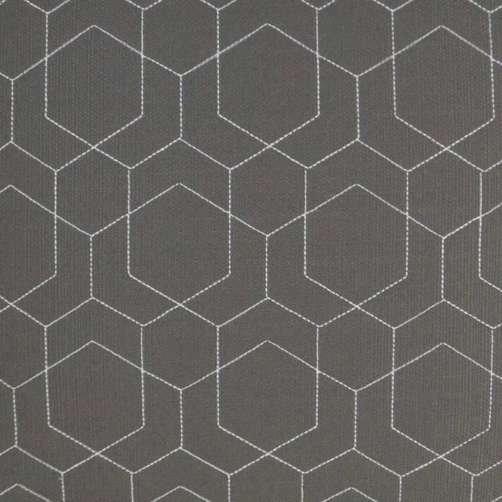 Outdoor Hex Quilt Pillow - Grey-Outdoor Pillows-D.V. Kap-LOOMLAN