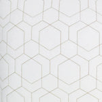 Outdoor Hex Quilt Pillow - White