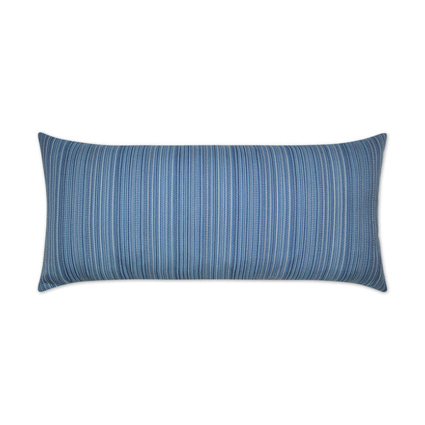 Outdoor Jinga Lumbar Pillow - Blue-Outdoor Pillows-D.V. KAP-LOOMLAN
