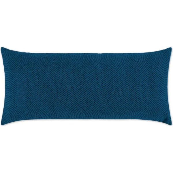 Outdoor Justify Lumbar Pillow - Indigo-Outdoor Pillows-D.V. Kap-LOOMLAN