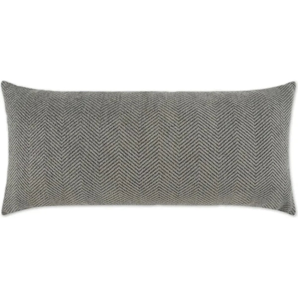 Outdoor Justify Lumbar Pillow - Slate-Outdoor Pillows-D.V. Kap-LOOMLAN