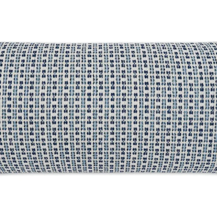 Outdoor Kittery Lumbar Pillow - Blue-Outdoor Pillows-D.V. Kap-LOOMLAN