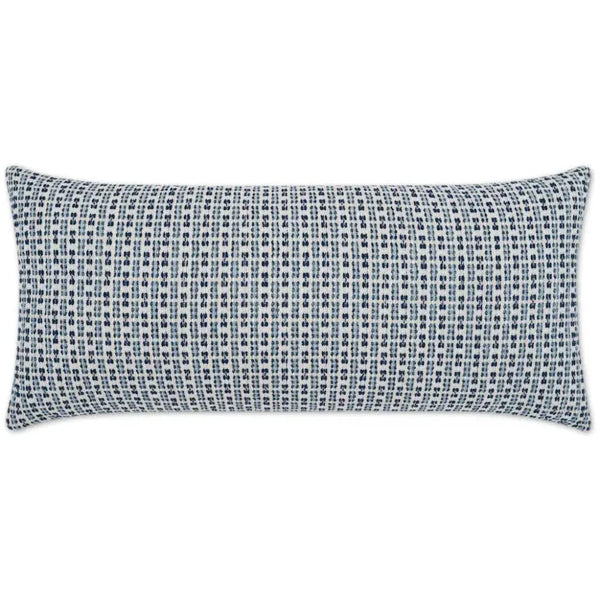 Outdoor Kittery Lumbar Pillow - Blue-Outdoor Pillows-D.V. Kap-LOOMLAN