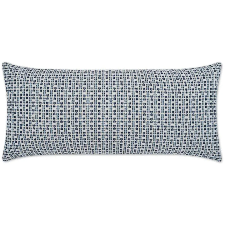 Outdoor Kittery Lumbar Pillow - Blue-Outdoor Pillows-D.V. Kap-LOOMLAN