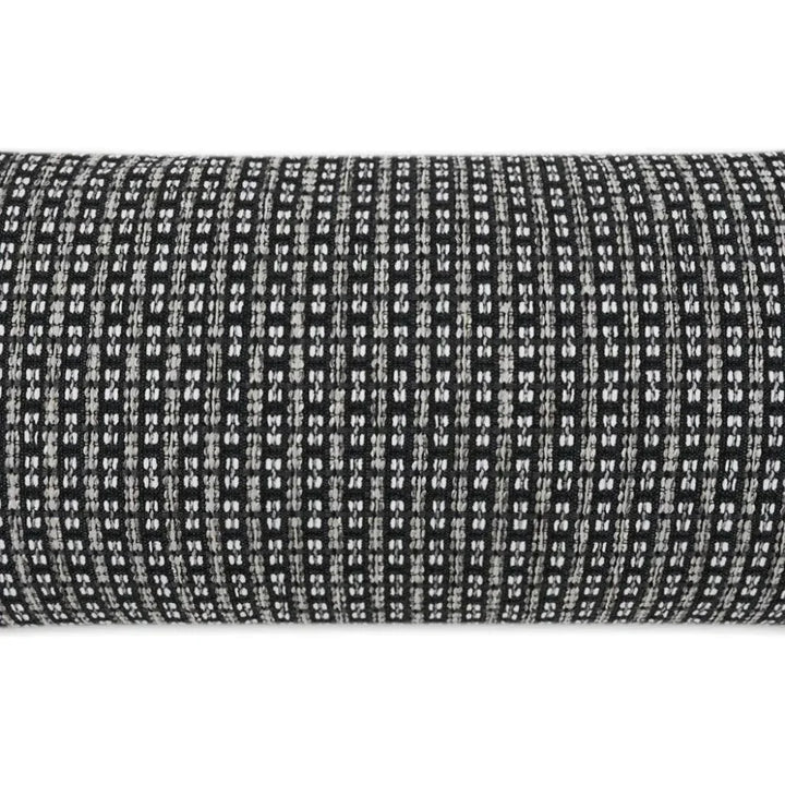 Outdoor Kittery Lumbar Pillow - Ebony-Outdoor Pillows-D.V. Kap-LOOMLAN