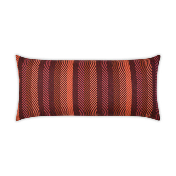 Outdoor Lattitude Lumbar Pillow - Merlot-Outdoor Pillows-D.V. KAP-LOOMLAN