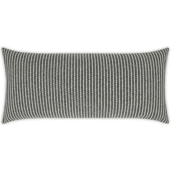 Outdoor Linus Lumbar Pillow - Graphite-Outdoor Pillows-D.V. Kap-LOOMLAN