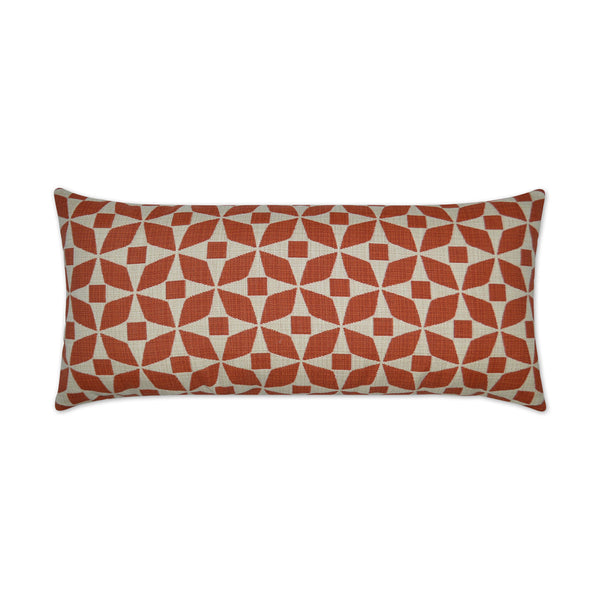 Outdoor Marquee Lumbar Pillow - Paprika-Outdoor Pillows-D.V. KAP-LOOMLAN