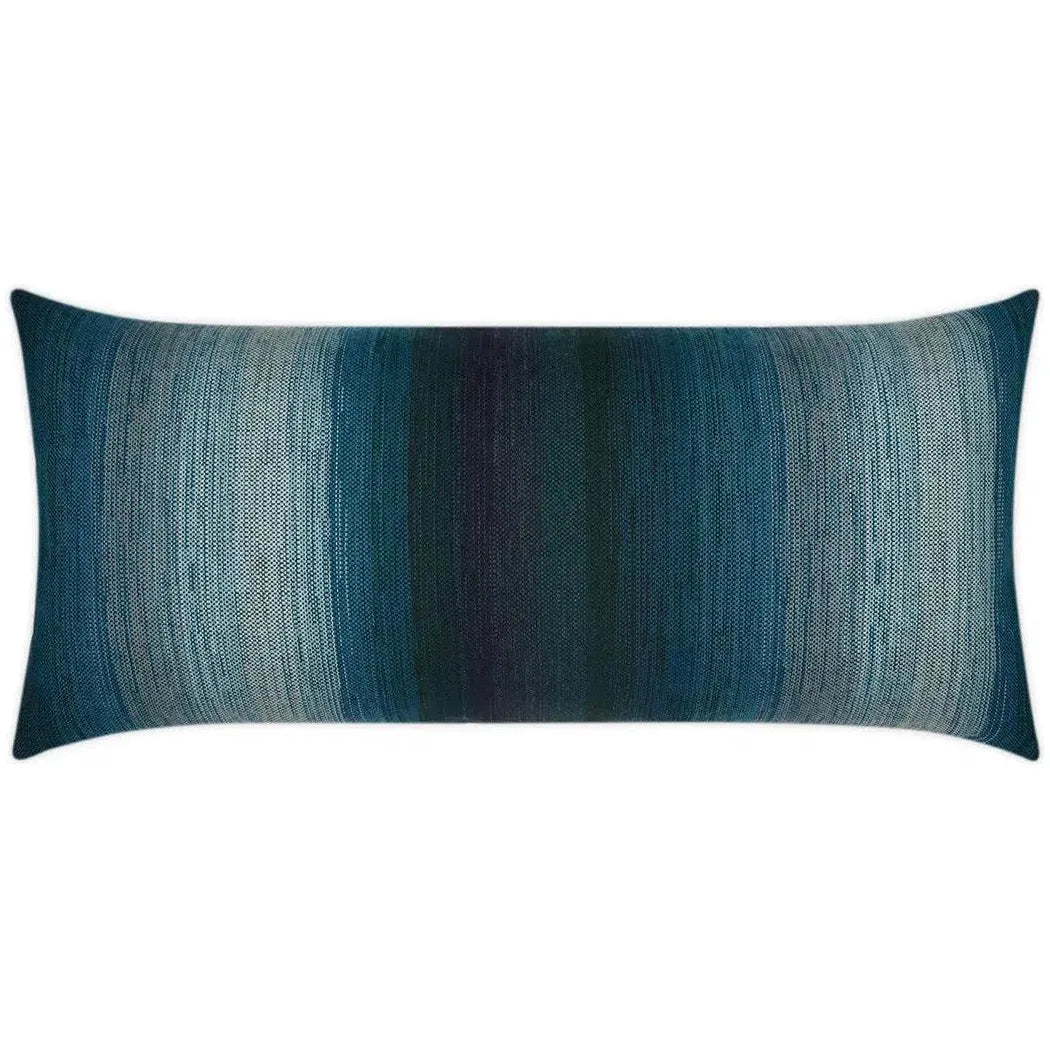 Outdoor Meditate Lumbar Pillow - Turquoise