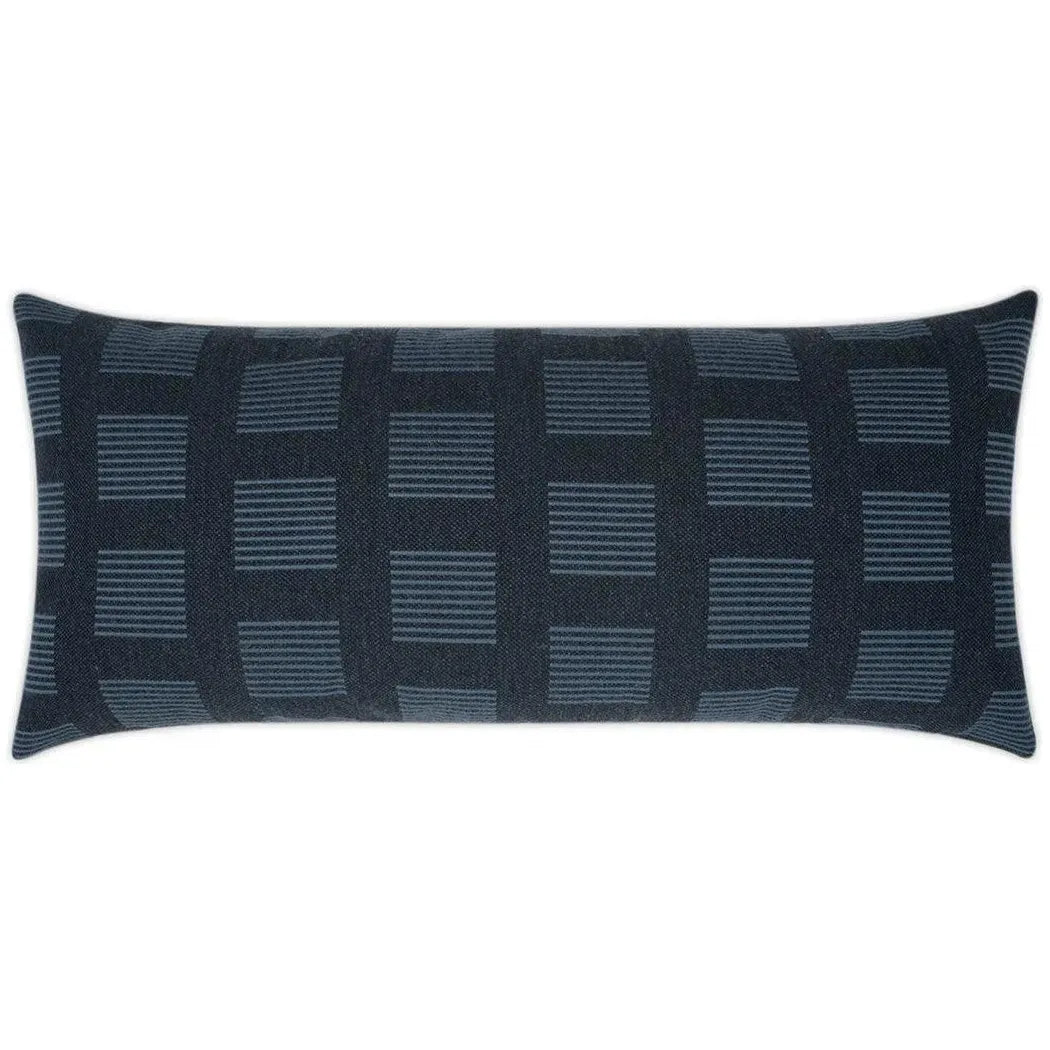 Outdoor Novara Lumbar Pillow - Indigo