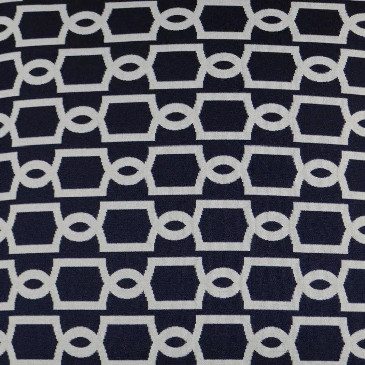 Outdoor Ocean Gate Pillow - Navy-Outdoor Pillows-D.V. Kap-LOOMLAN