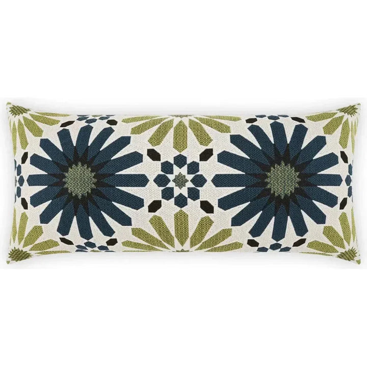 Outdoor Pasha Lumbar Pillow - Blue-Outdoor Pillows-D.V. Kap-LOOMLAN