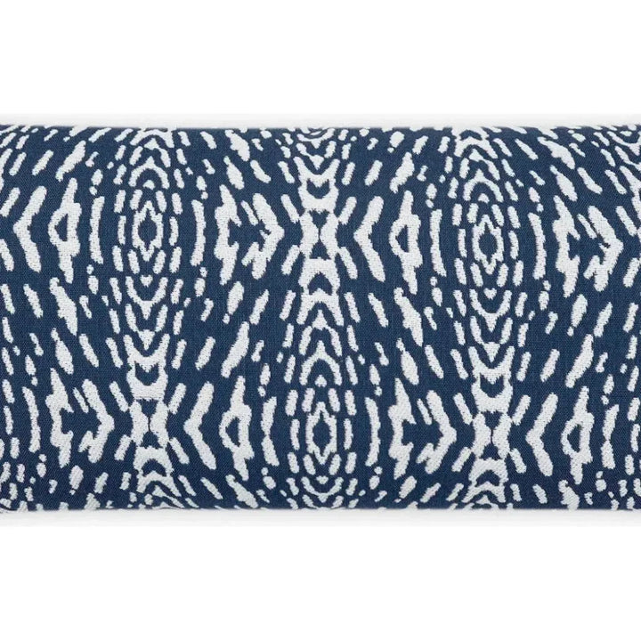 Outdoor Riff Lumbar Pillow - Blue-Outdoor Pillows-D.V. Kap-LOOMLAN