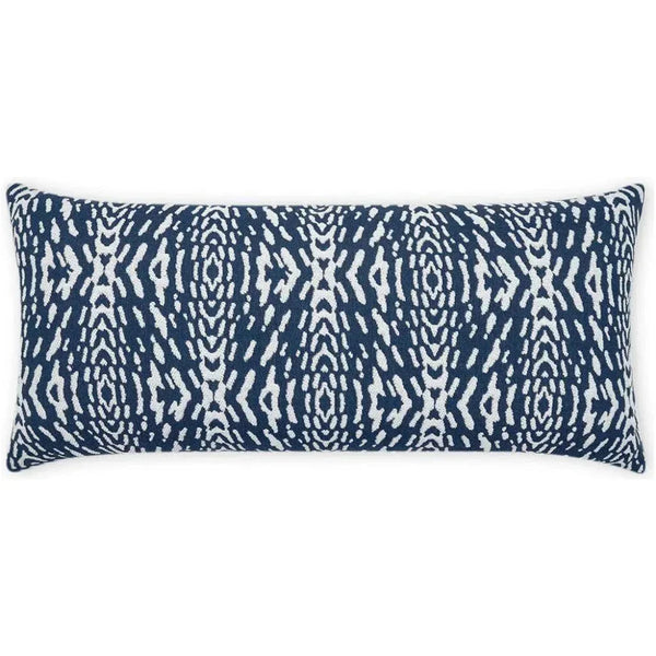Outdoor Riff Lumbar Pillow - Blue-Outdoor Pillows-D.V. Kap-LOOMLAN