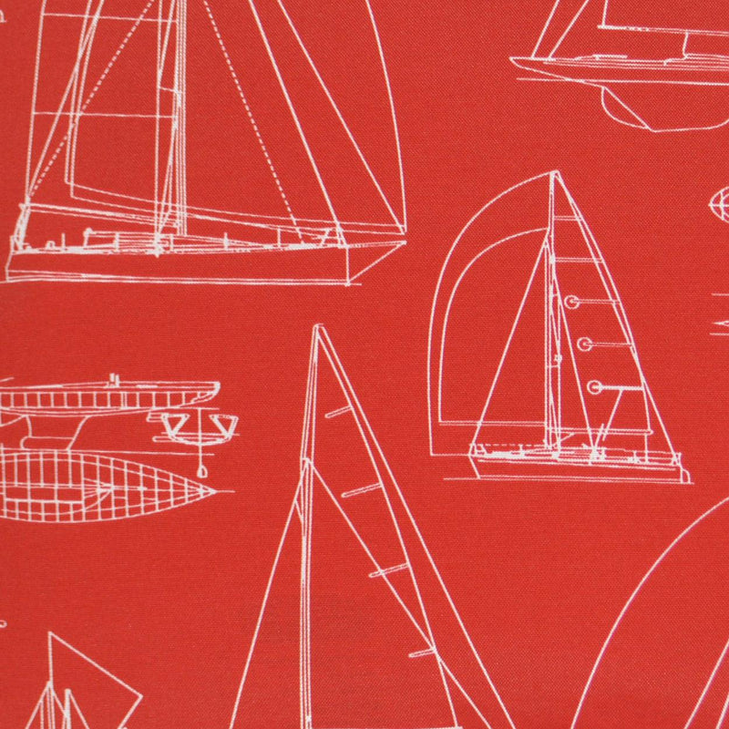 Outdoor Sailing Pillow - Red-Outdoor Pillows-D.V. KAP-LOOMLAN