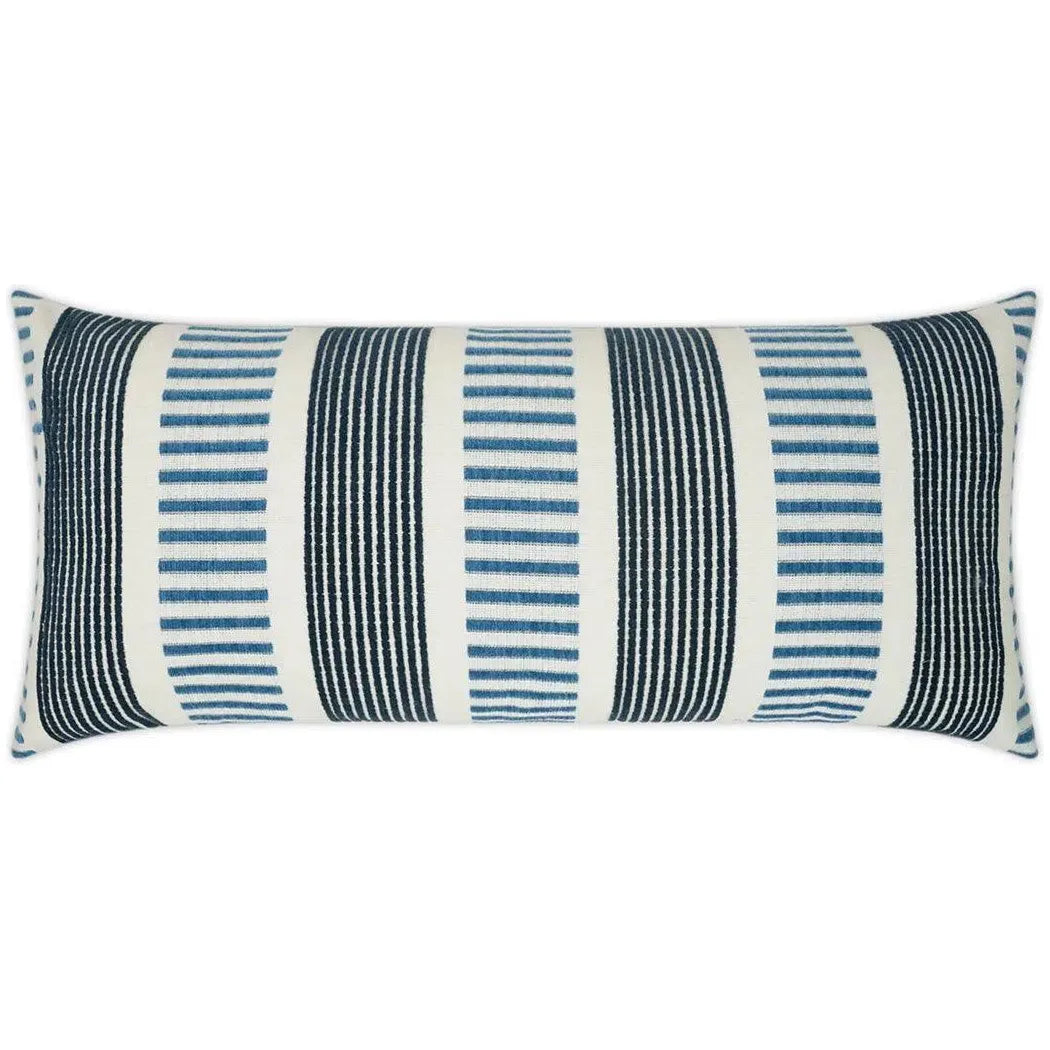 Outdoor Sideline Lumbar Pillow - Indigo