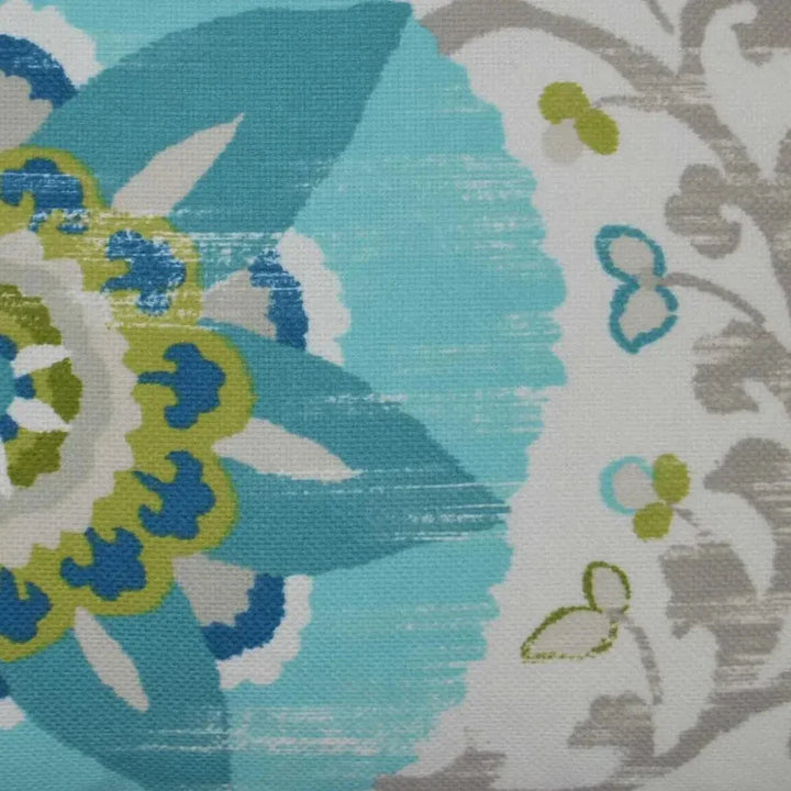 Outdoor Silsila Pillow - Turquoise-Outdoor Pillows-D.V. Kap-LOOMLAN