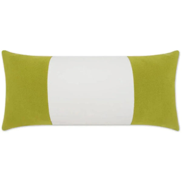 Outdoor Sundance Band Lumbar Pillow - Leaf-Outdoor Pillows-D.V. Kap-LOOMLAN