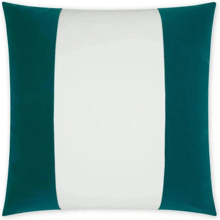 Outdoor Sundance Band Pillow - Peacock-Outdoor Pillows-D.V. Kap-LOOMLAN