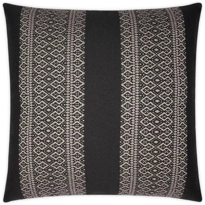 Outdoor Upton Pillow - Black-Outdoor Pillows-D.V. Kap-LOOMLAN