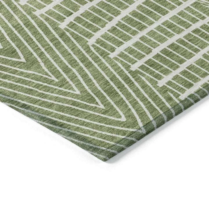 Owen Green Washable Indoor-Outdoor Rug-Outdoor Rugs-LOOMLAN Rugs-LOOMLAN