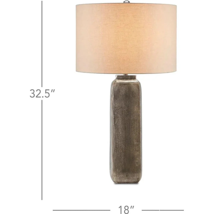 Oxidized Nickel Morse Table Lamp - LOOMLAN - Currey & Co - Table Lamps