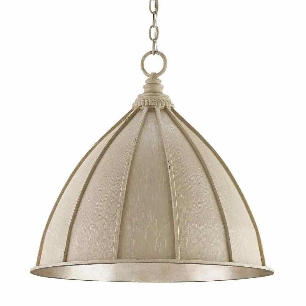 Oyster Cream Silver Leaf Fenchurch Pendant