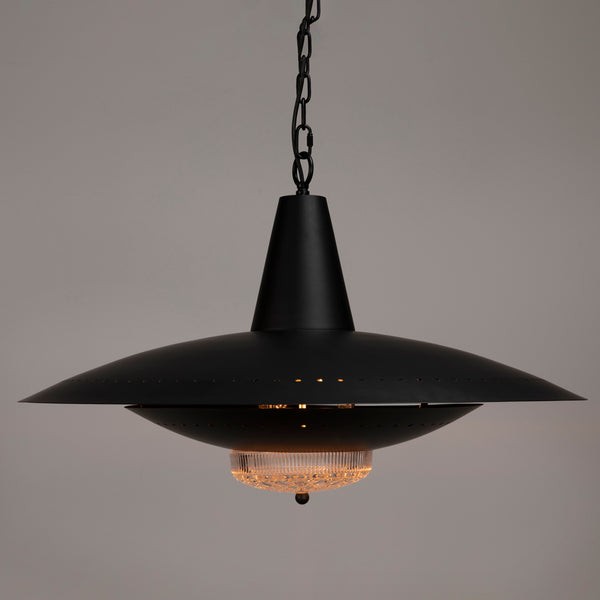 UFO Style Industrial Steel Black Pendant - LOOMLAN - Noir - Pendants