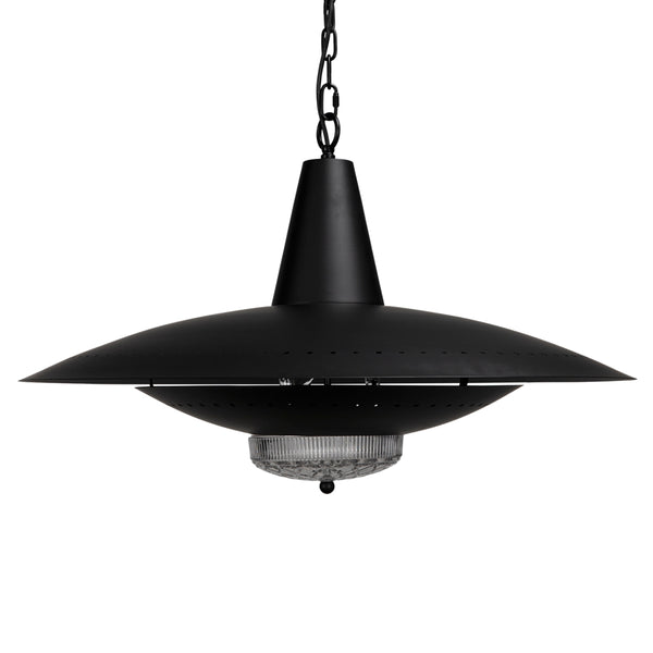 UFO Style Industrial Steel Black Pendant - LOOMLAN - Noir - Pendants