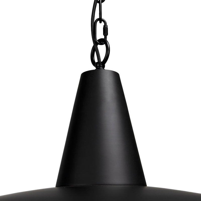 UFO Style Industrial Steel Black Pendant - LOOMLAN - Noir - Pendants