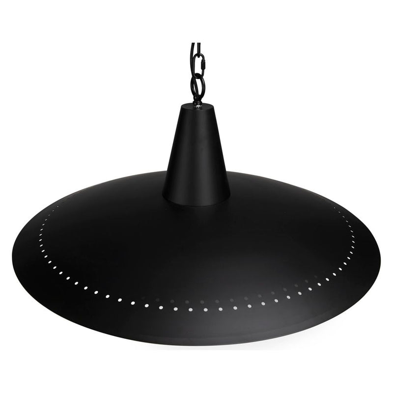 UFO Style Industrial Steel Black Pendant - LOOMLAN - Noir - Pendants