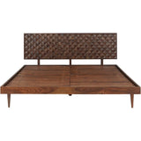 Pablo Sheesham Brown Wooden Bed Frame