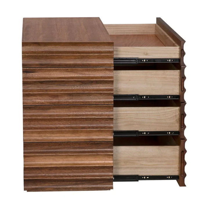 Pacelli Wooden Brown Cabinet - LOOMLAN - Noir - Accent Cabinets