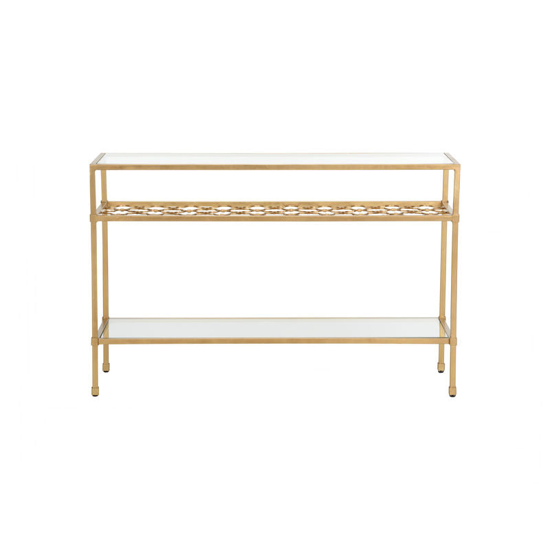 Pacific Coast Iron Framed Console Table-Console Tables-Chelsea House-LOOMLAN